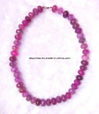 Fashion Semi Precious Stone Crystal Beaded Necklace Jewelry Sets <Esb01384>